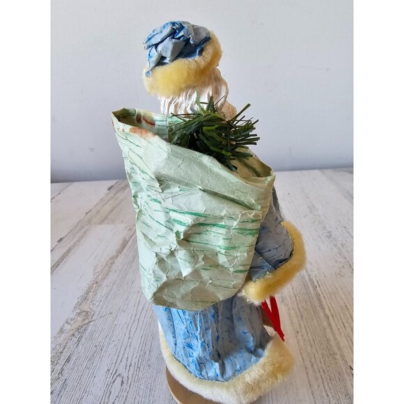 Vintage paper mache Santa band AS IS figurine statue Xmas decor - Picture 5 of 12